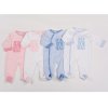 G1394: Baby "Here For The Hugs" Cotton Sleepsuits (0-9 Months)
